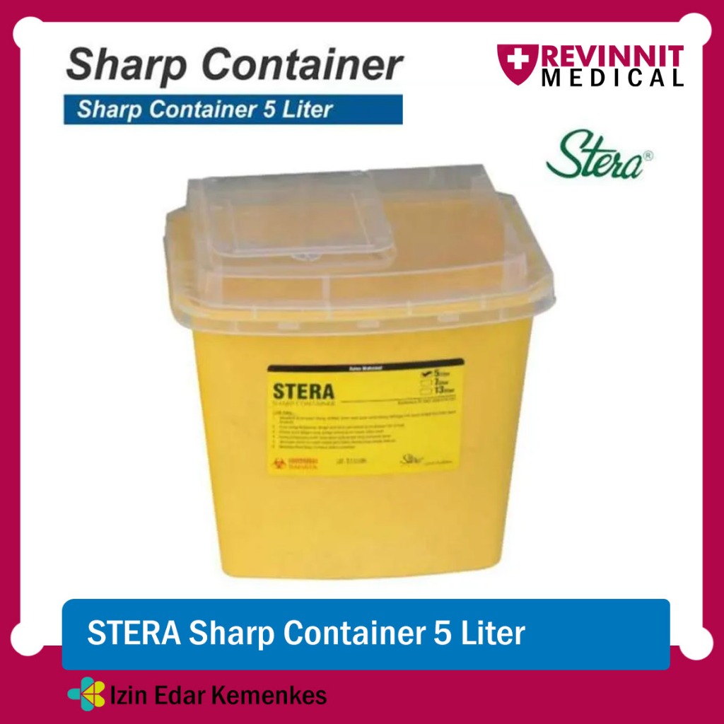 Jual ONEMED - Sharp Container 5 Liter / Tempat Sampah Limbah Medis 5 L ...