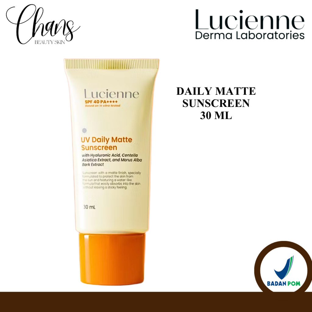 Jual LUCIENNE Daily matte sunscreen glowing SPF 50 PA+++ | SS Matte ...