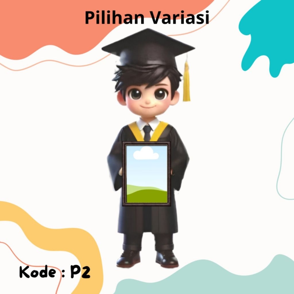 Jual Piala Wisuda Akrilik Custom | Plakat Akrilik Karakter Graduation ...