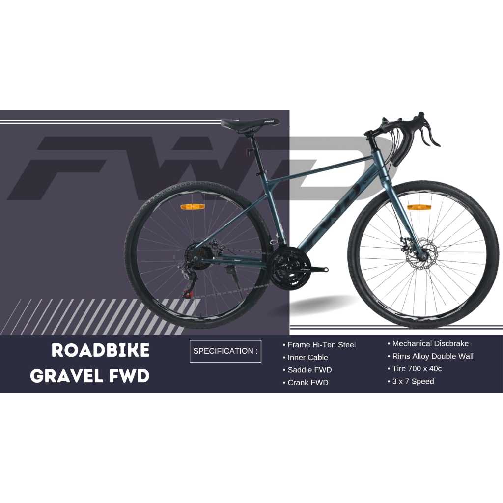Jual Sepeda balap Forward road bike FWD 21 speed gravel bike disc brake ...
