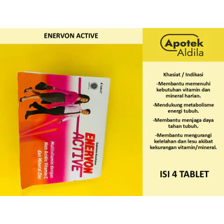 ENERVON ACTIVE PER STRIP ISI 4 TABLET SUPLEMEN MULTIVITAMIN
