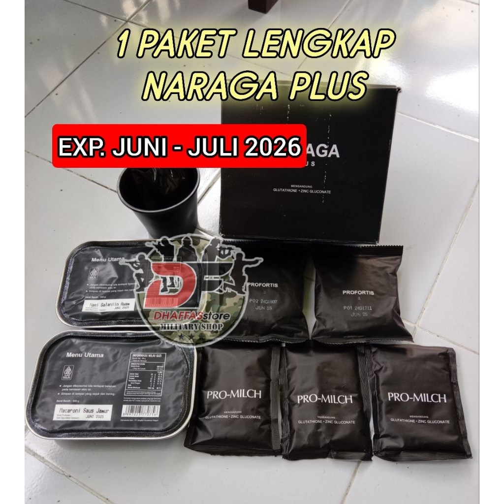 Jual 100% ASLI RANSUM NARAGA PLUS JATAH TNI EXP JUNI - JULI 2026 ...