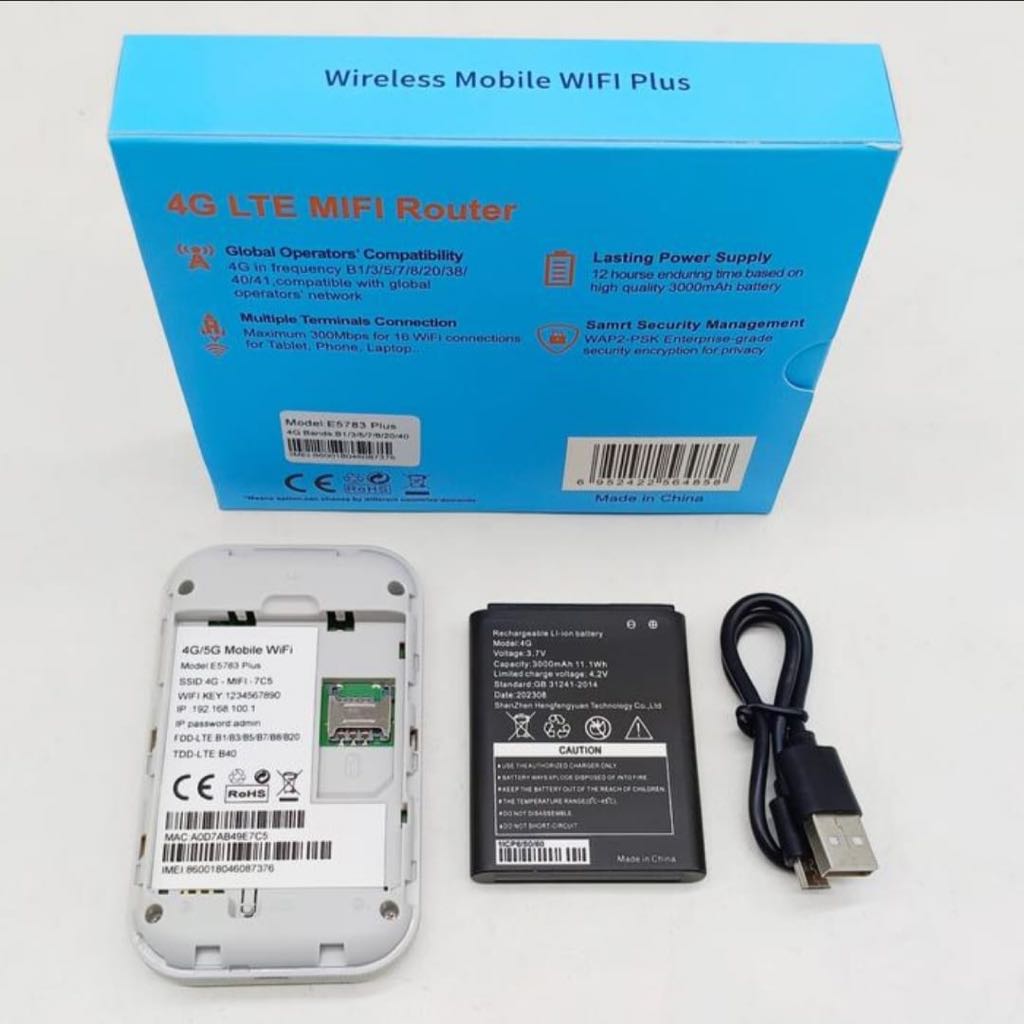 Jual Modem Mifi Portable E5783 / Modem Wifi E5783 LCD Display 5G/4G LTE ...