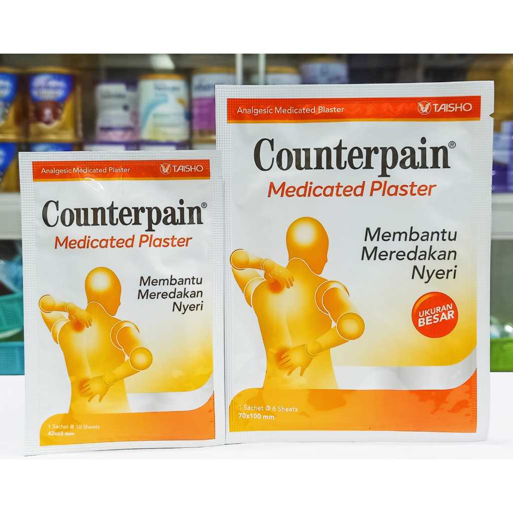 Jual COUNTERPAIN (MEDICATED PLASTER UKURAN BIASA DAN BESAR ECERAN @1 ...