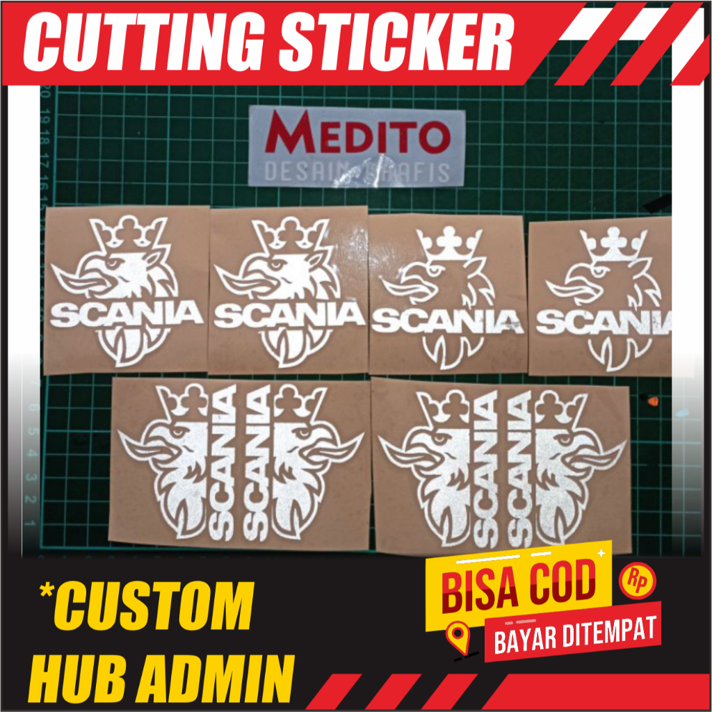 Jual Sticker Cutting Scania Logo / Bus Scania | Shopee Indonesia