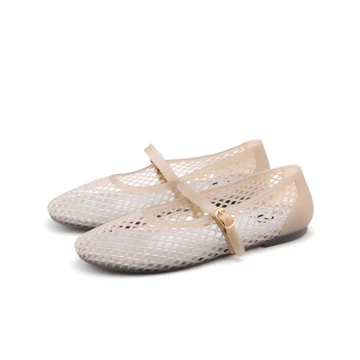 Berrybenka Sepatu Flatshoes Wanita Sofia Mashea Mesh Mary Jane Jelly