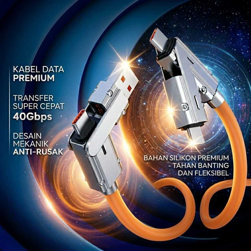 Jual Kabel Fast Charging Cable 120W 4in1 USB for ios USB For Android ...