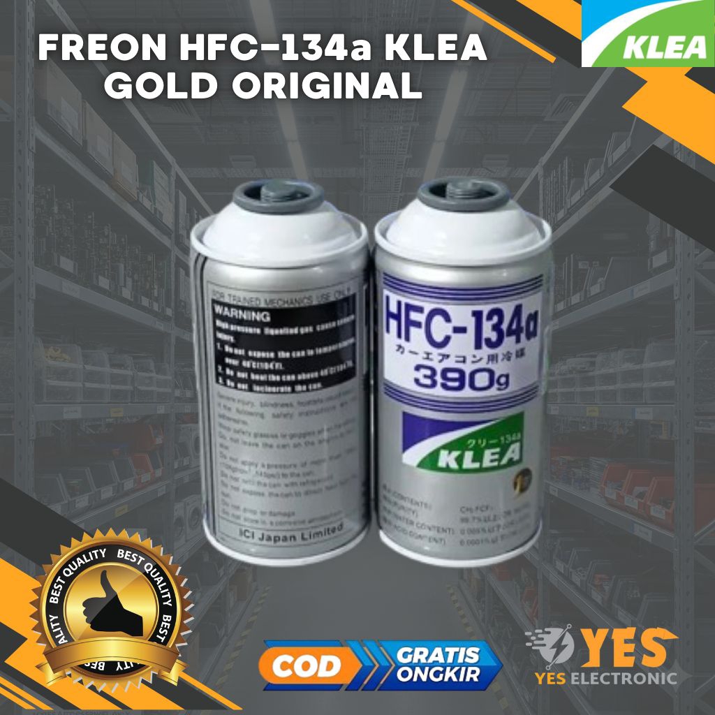 Jual ORIGINAL FREON KLEA HFC 134 ORIGINAL PREON KLEA GOLD R134A / HFC ...