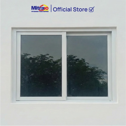 Jendela Double Sliding 120x100cm Putih WGW1210-2P - Tidy [INCLUDE PACKING KAYU]