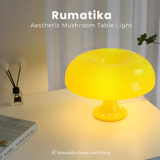 Rumatika Lampu Meja Aesthetic Hias Kamar Tidur Model Mushroom Jamur Estetik 3 Warna 12 Watt