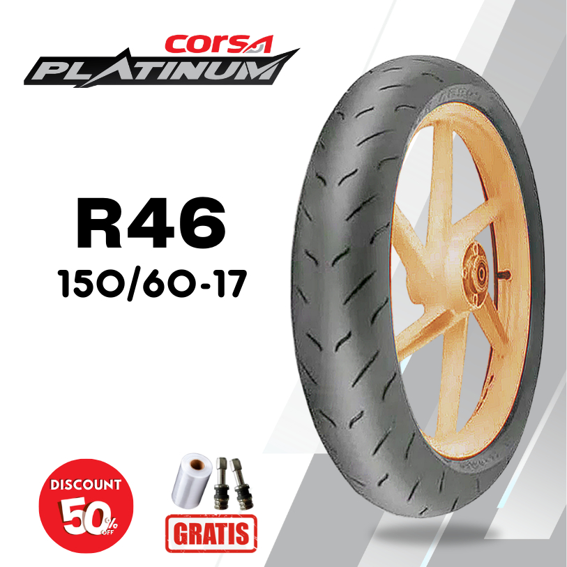 Jual Ban motor Soft Compound CORSA R46 PLATINUM 150/60 Ring 17 Tubeless ...