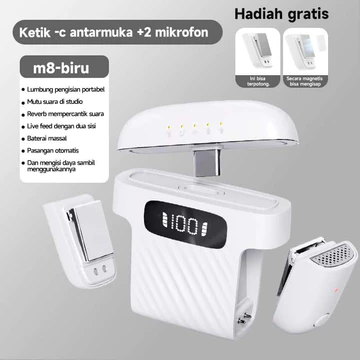 Koorfly Kf M01 Microphone Konten Kreator Jarak 40m Noise Cancelling Mode Multifungsi