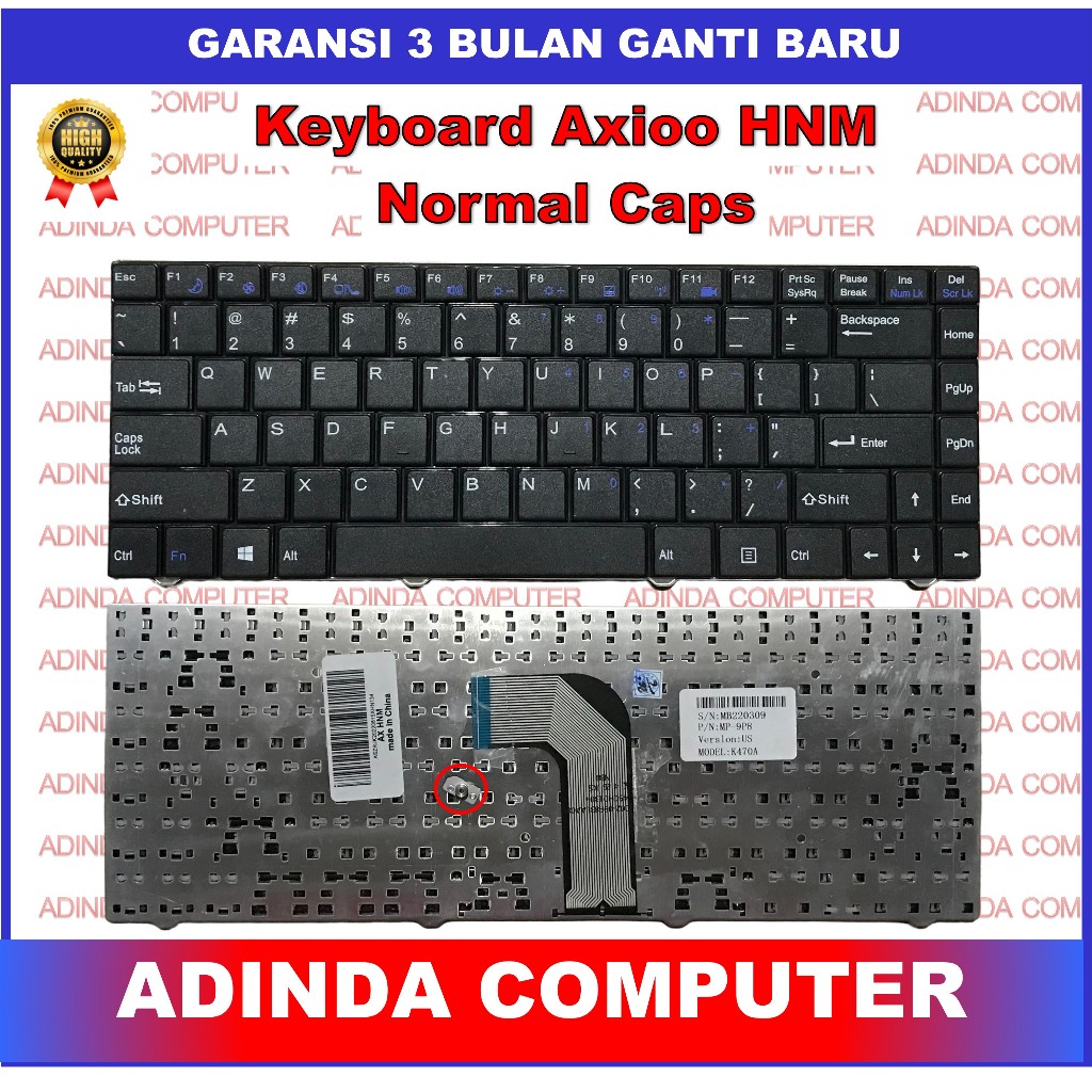 Jual Keyboard Axioo Neon HNM Non Frame | Shopee Indonesia