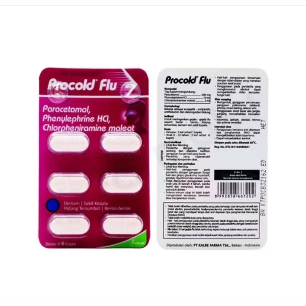 Jual PROCOLD FLU 6 TABLET | Shopee Indonesia
