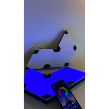 Lampu Hias Dinding RGB Hexagon Smart LED Bluetooth Lampu Dekorasi Kamar Aesthetic Gaming Setup