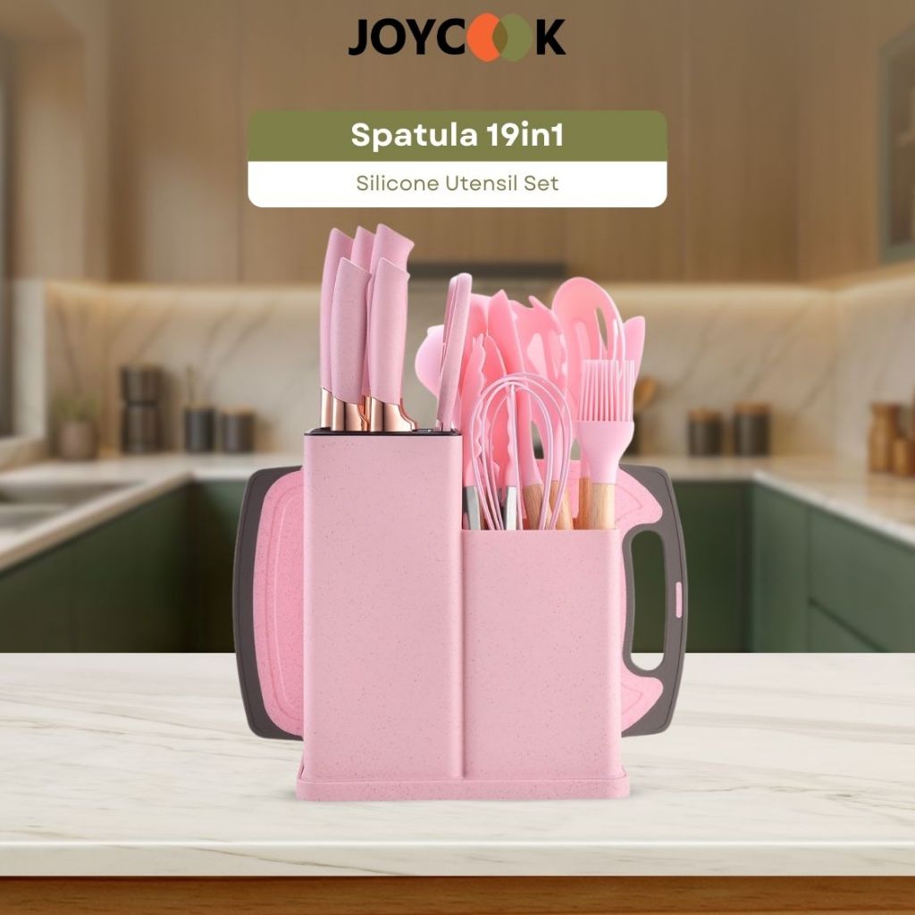 Jual JOYCOOK 19 Pcs Spatula Silikon Set Silicone Utensil Set Premium ...