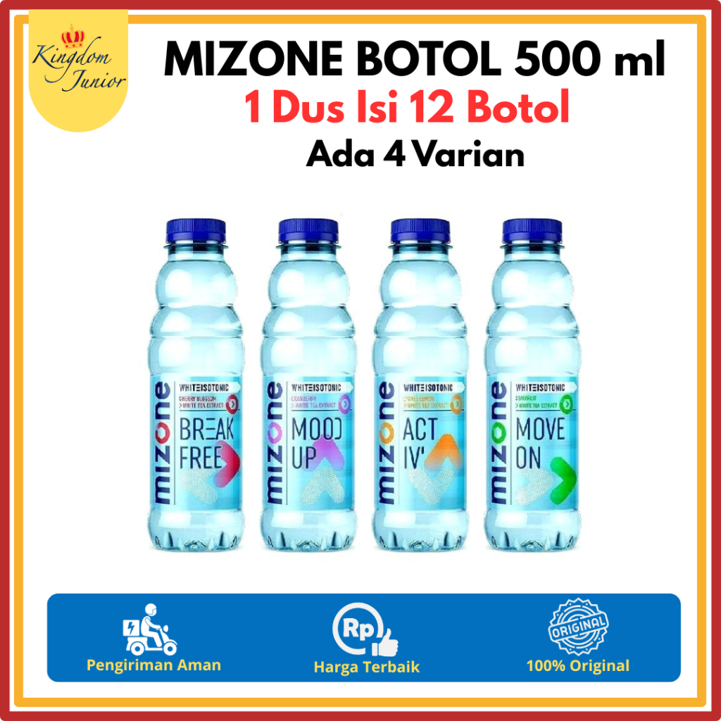 Jual MIZONE Water Isotonik 500 ml 1 Dus Isi 12 Botol Ada 4 Varian ...