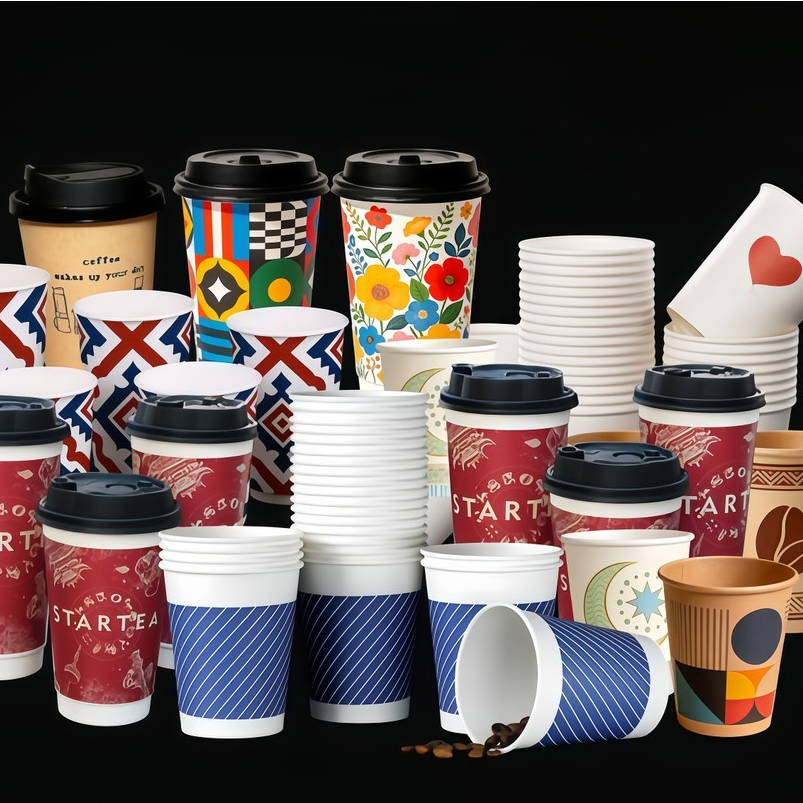 Jual [50pcs] Gelas Kertas Motif Tebal | Paper Cup / Papercup Anti Bocor ...