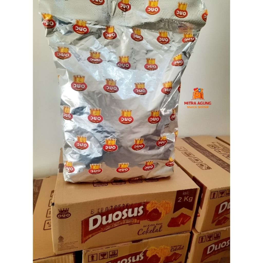 Jual Duo Sus Coklat 2kg Snack Coklat Lumer | Kue Sus Renyah Isi Coklat ...