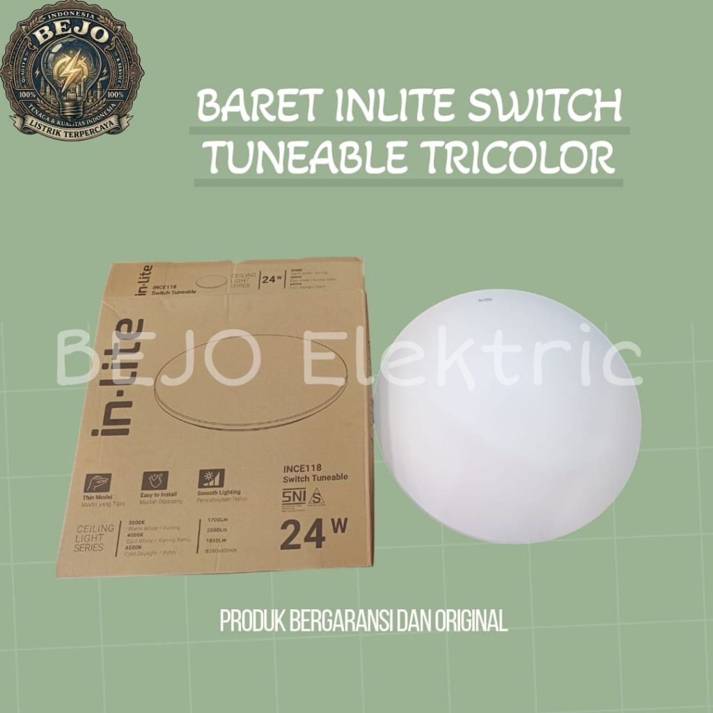 Jual InLite LED Baret INCE118 Switch Tunable 3 Color 18W , 24W | Shopee ...