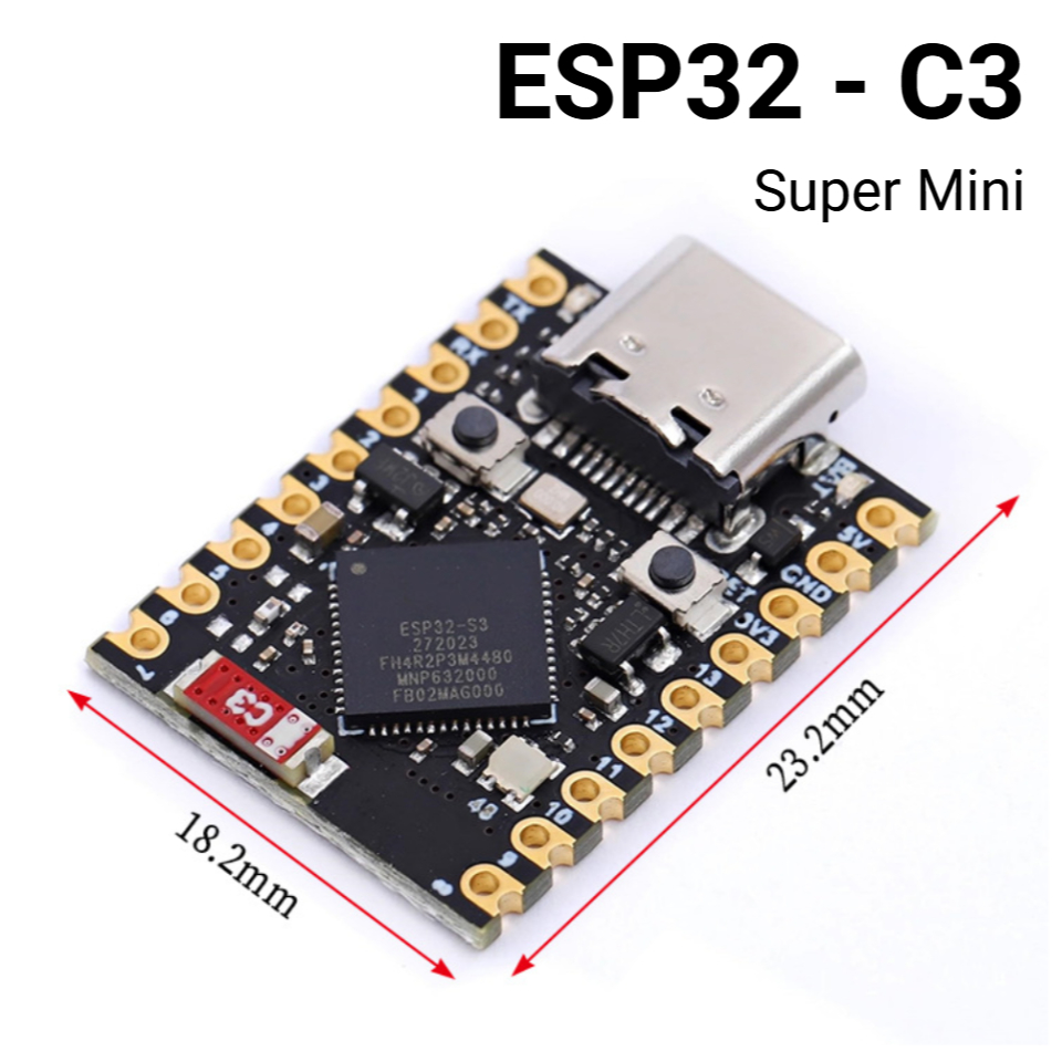 Jual ESP32-C3 Super Mini Development Board Wifi Bluetooth BLE 5.0 RISC ...