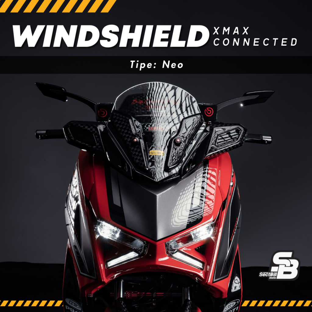 Jual SectBill Windshield Visor XMAX CONNECTED GEN 2 NEO V2 Ceper Bahan ...