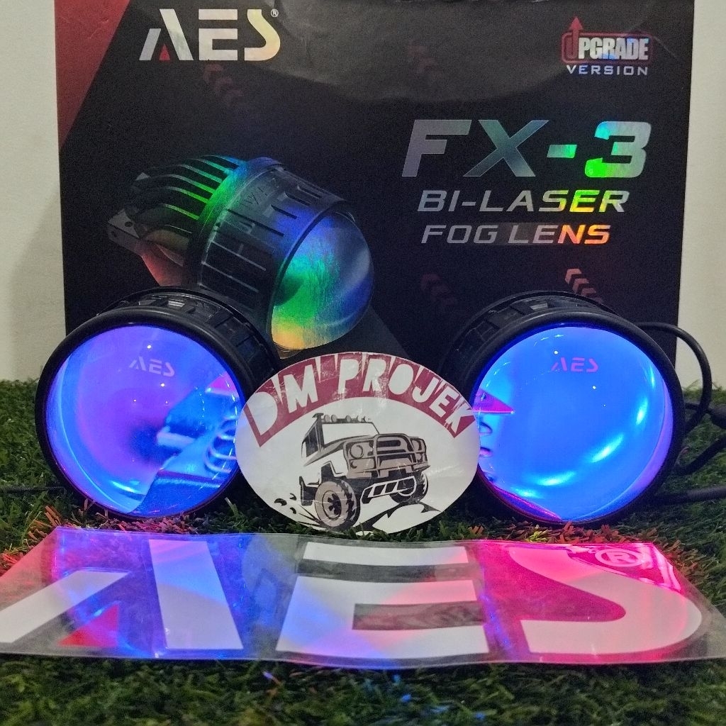 Jual FOGLAMP BILED AES FX 3 WARNA 3 INCHI Custom Demon RGB BRACKET ...
