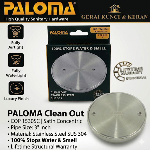 Jual PALOMA COP 1520SC COP 1530SC COP 1540SC Clean Out Tutup Saluran ...