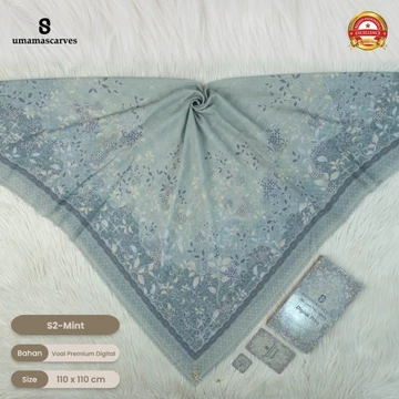 Umamascarves Hijab Box Digital Scarves V.20 Dan Tepi 3d (Tidak Free Brooch)