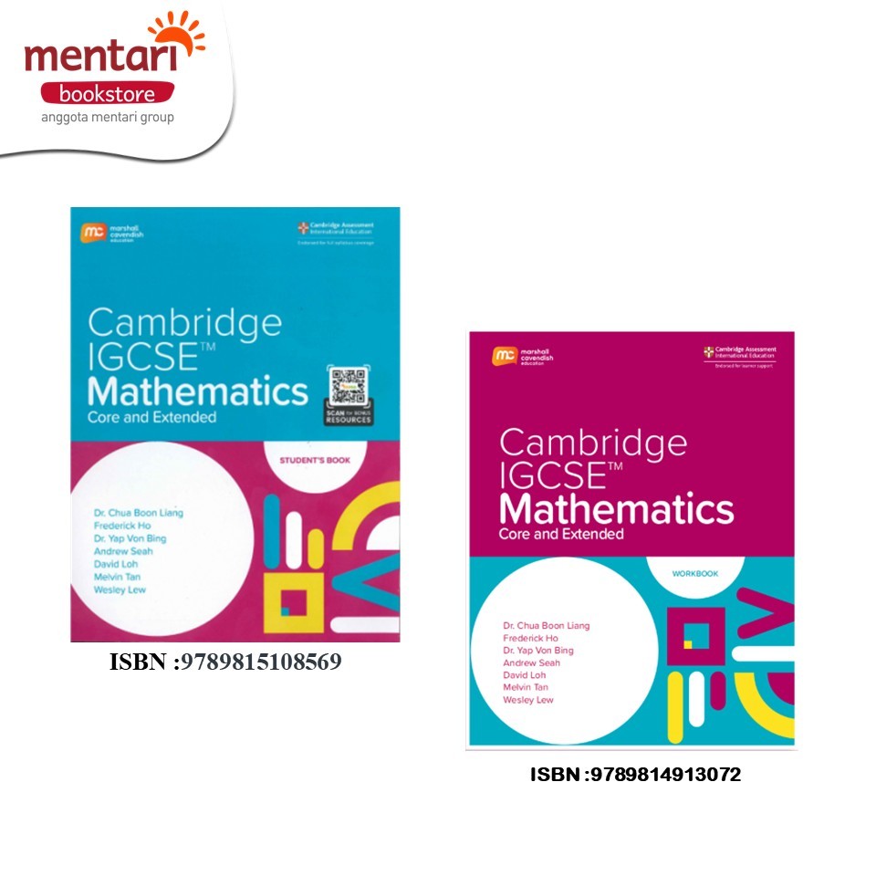 Jual CAMBRIDGE IGCSE CORE AND EXTENDED MATHEMATICS + EBook| Student ...
