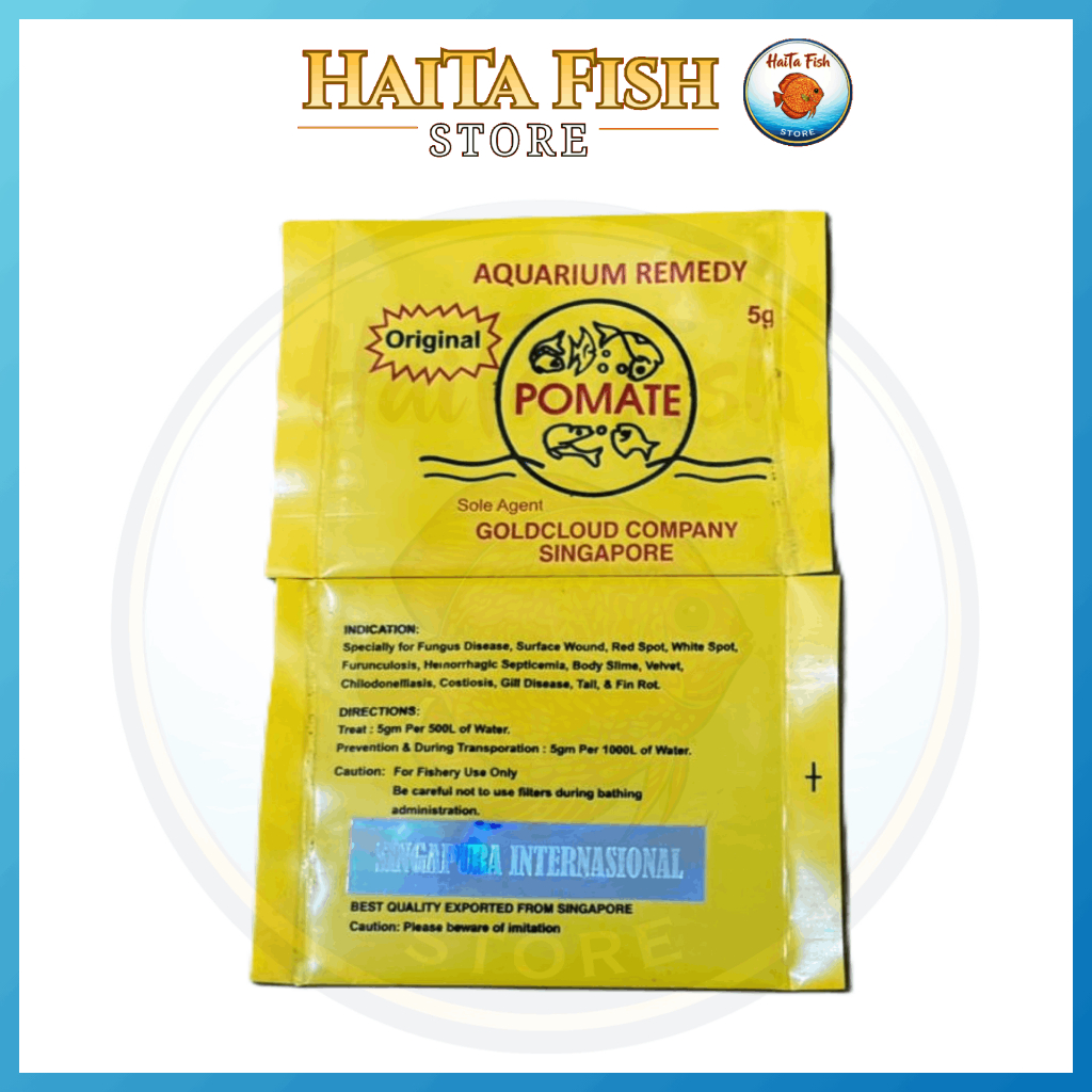 Jual POMATE ORIGINAL SINGAPORE 5GR OBAT IKAN HIAS / SOLUSI JAMUR, WOUND ...