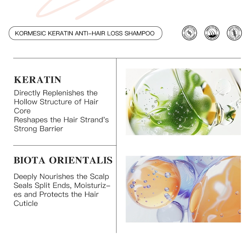 Jual KORMESIC Keratin Anti Hair Loss Shampoo 240g Merawat Rambut Lurus ...