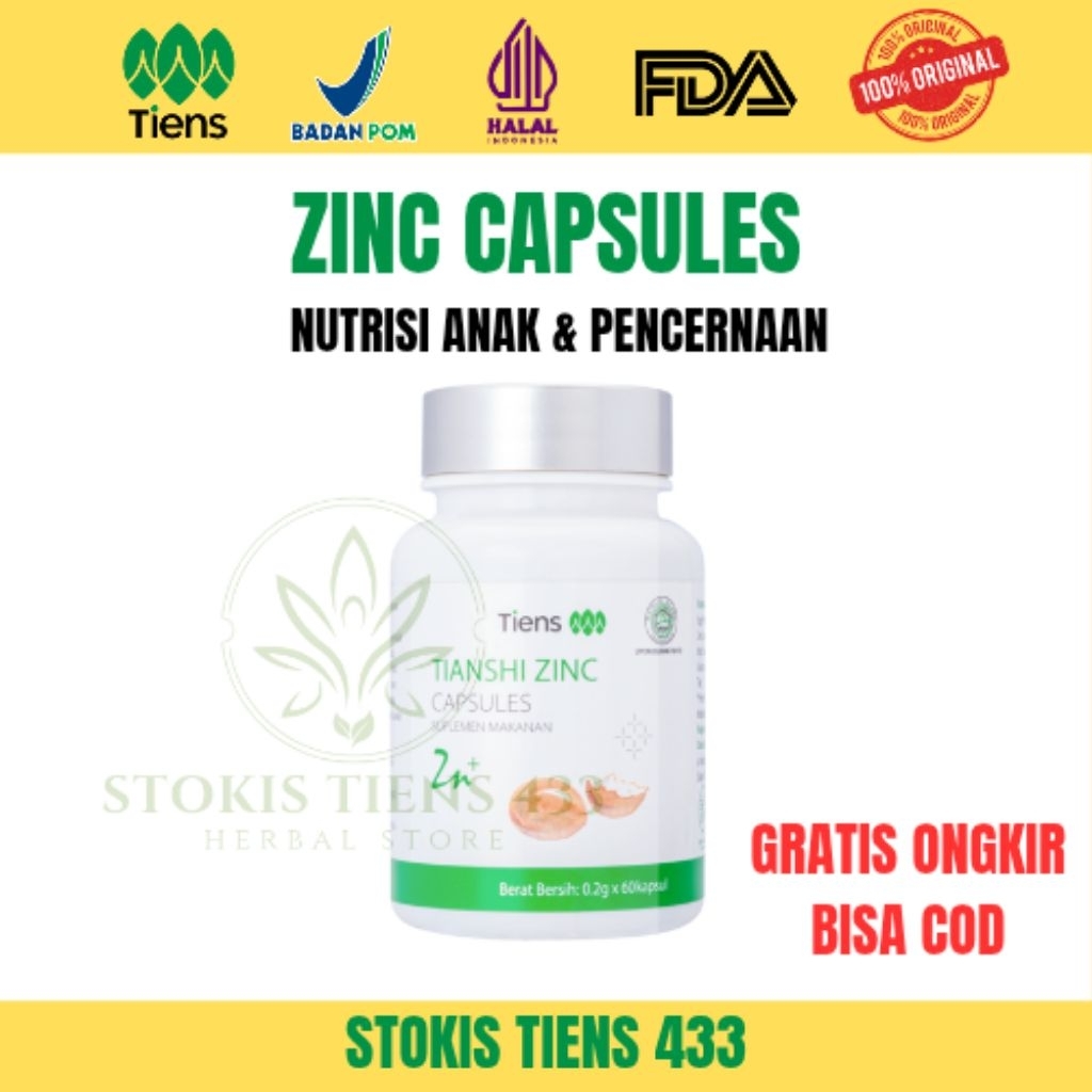 Jual Viral Tiens Tianshi Zinc Capsules | Shopee Indonesia