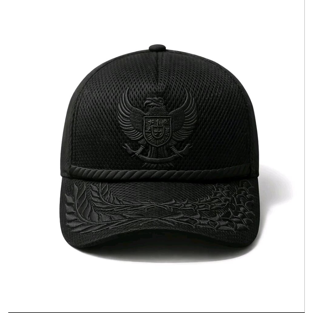 Topi Garuda Full Hitam