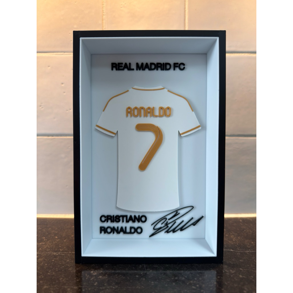 Jual Pajangan Dinding Cristiano Ronaldo Real Madrid Jersey Frame 3d ...
