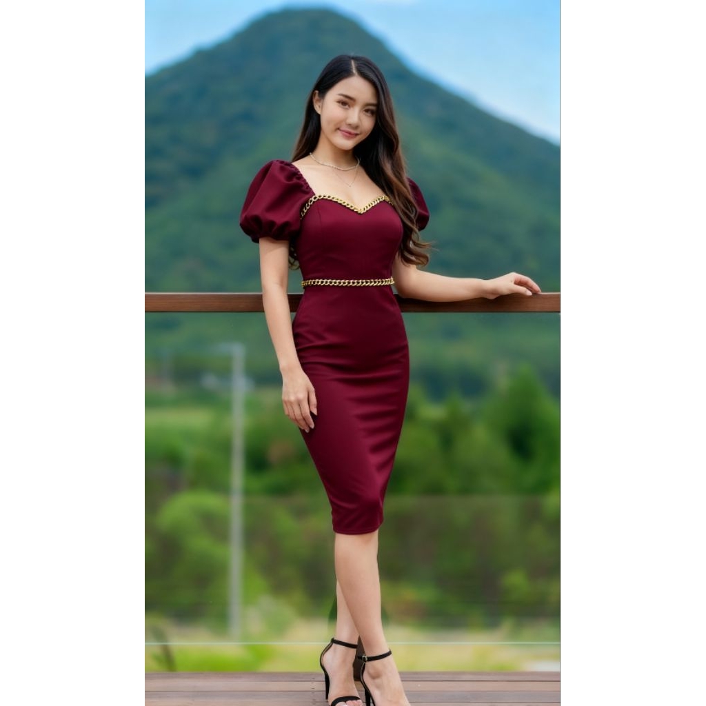 bodycon dress indonesia Flirty, fun, and a touch of elegance  all in our fabulous Tyra One  Shoulder Ruffle Bodycon Dress 