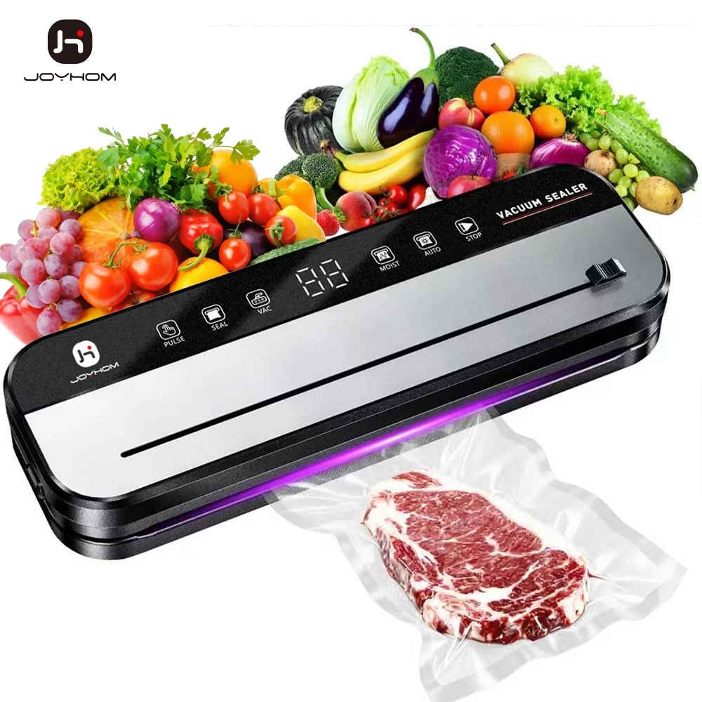 JOYHOM VS-8066 Vacuum Sealer Food Mesin Pengemas/Makanan sterilisasi rumah tanggadan komersial mesin pengemasan/Alat Vacum Makanan Frozen/Otomatis Basah Dan Kering Food Sealer/Food Packing Machine/Penyegel Otomatis/Basah Dan Kering Fresh
