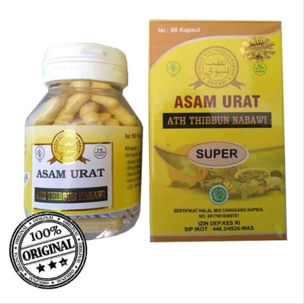 Obat Asam Urat Super Dan Kolesterol Nyeri Sendi Rematik Herbal Ampuh Ath Thibbun Nabawi Original