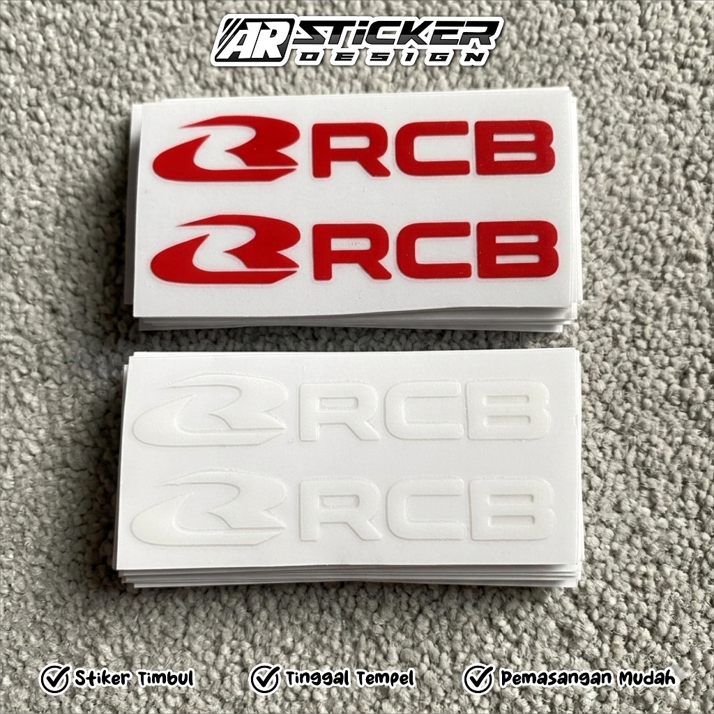 Jual AR Stiker Velg RCB DTF UV Timbul - Sticker RCB Tinggal Tempel ...