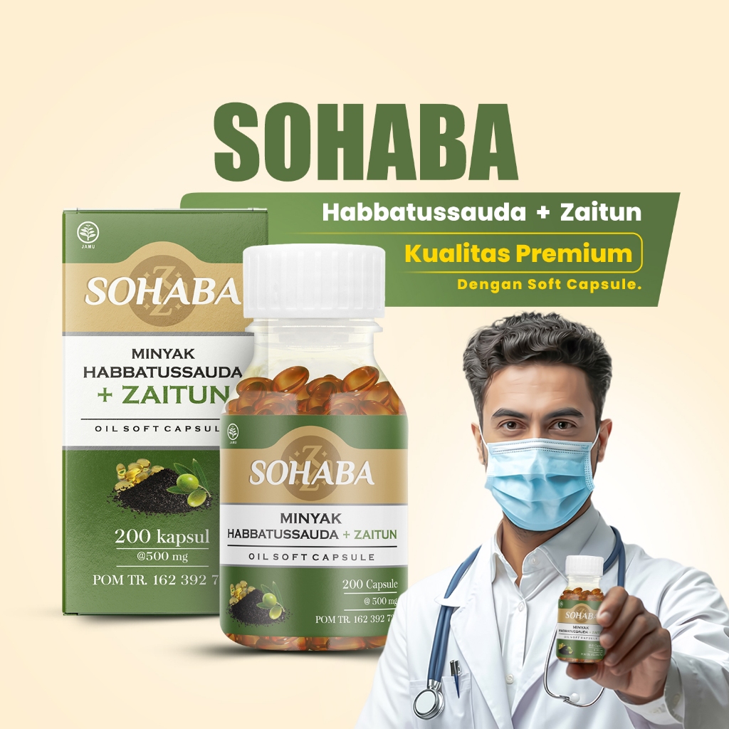 Jual SOHABA Habbatussauda Plus Zaitun Softcapsule - Obat Berbagai ...