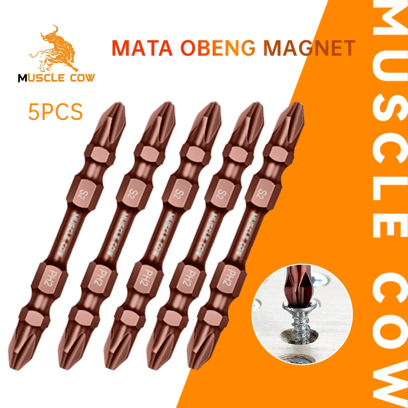 Jual MUSCLE COW Mata Obeng Magnet PH2 1/4
