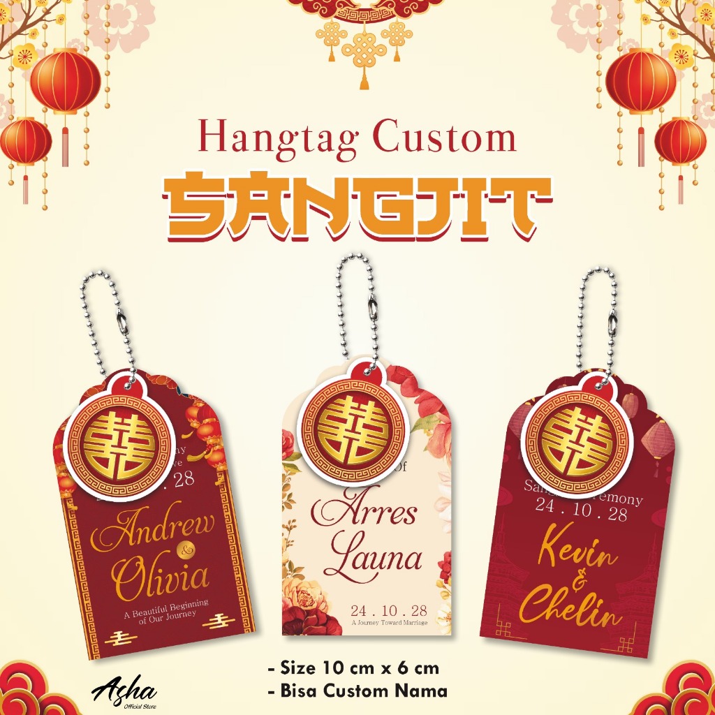 Jual Cetak Hang Tag Sangjit Custom - Hang Tag Souvenir Sangjit Plus ...