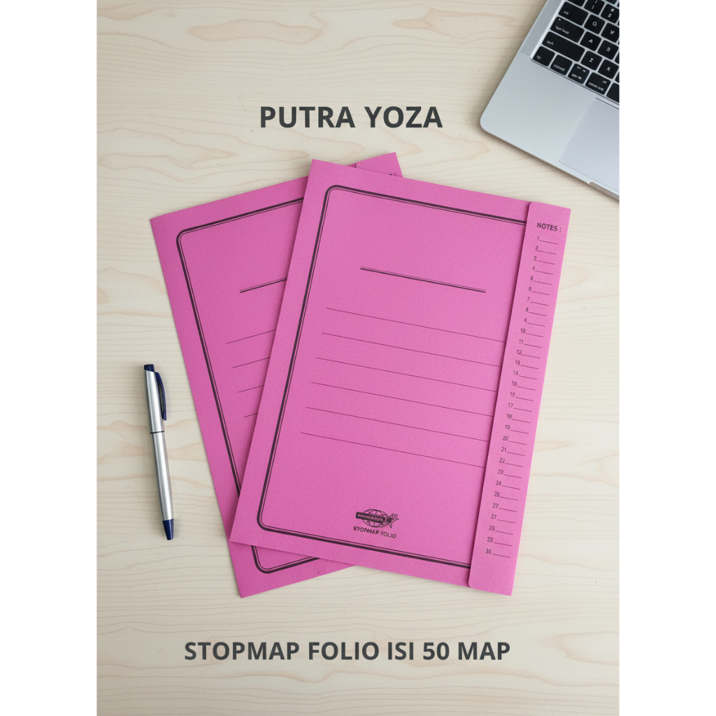 Jual (1 PAK ISI 50 PCS) STOPMAP KERTAS FOLIO TANPA TULANG / STOPMAP ...