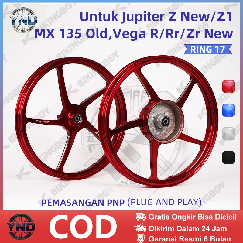 Jual Velg Bikingboy Racing Rims Ring 17 CNC Alloy Wheel - Compatible ...