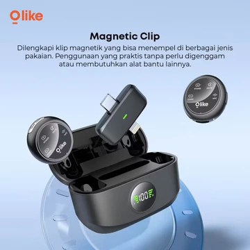 Clip Magnetic Mic Microphone Plug N Play For Content Kreator With Anc Garansi Batam