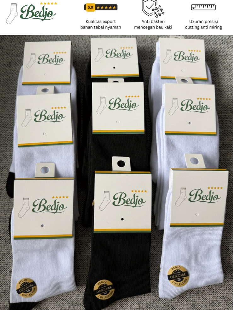 Jual Bedjo Kaos Kaki Anak Sekolah Premium Polos Sebetis | Shopee Indonesia