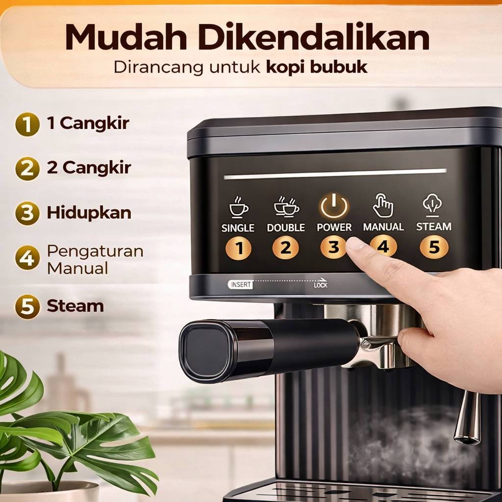 Jual Mesin Kopi Espresso / Espresso Machine / Ferro Espresso Machine ...
