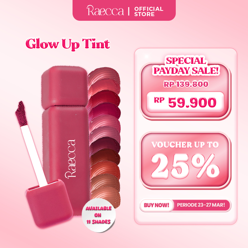 Jual Raecca Glow Up Tint - Rekomendasi Liptint Melembapkan Bibir Kering ...