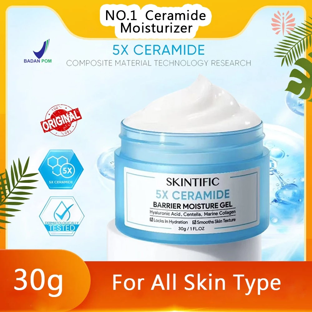 [ORI] 5X Ceramide Moisture Gel 30g Melembabkan Menenangkan Kulit Sensitif