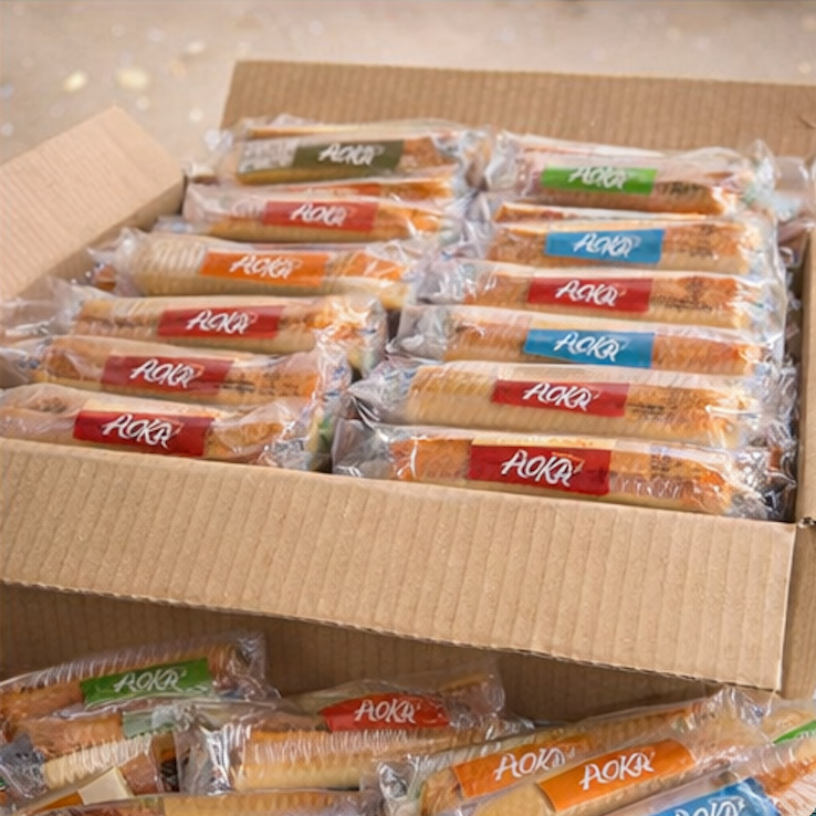 Jual COD Aoka Gulung Mini 60pcs | Roti Mini Lembut & Enak | Halal BPOM ...